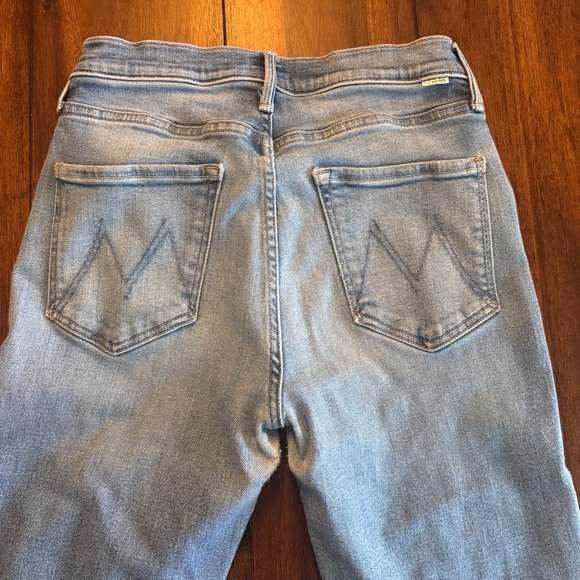 Mother Women’s Denim Jeans Tripper Ankle Fray Layover Wash Size 28 Button Fly - Picture 4 of 11